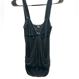 Forever 21 Black Draped Tank Top